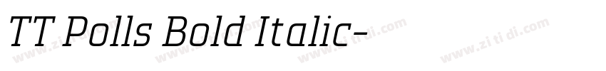 TT Polls Bold Italic字体转换